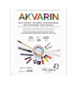 VAN DYCK AKVARİN A5 SPRL 20SF MixMedia Defteri VAN DYCK AKVARİN A5 SPRL 20SF MixMedia Defteri