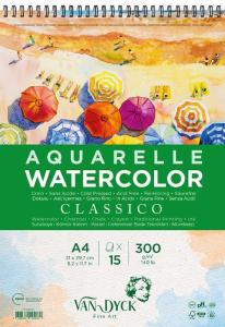 VAN DYCK Suluboya Defteri CLASSİCO DOKULU CLDPRES A4+ÜST SPRL 15YP S.BY BLK VAN DYCK Suluboya Defteri CLASSİCO DOKULU CLDPRES A4+ÜST SPRL 15YP S.BY BLK