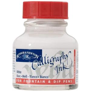 Winsor Newton Caligrafy Ink 30ml White Winsor Newton Caligrafy Ink 30ml White