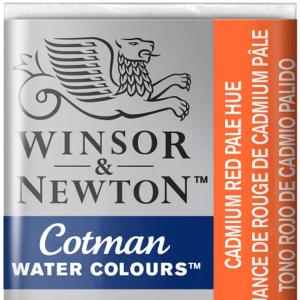 Winsor & Newton Cotman Sulu Boya Yarım Tablet Cadmium Red Pale Hue 103