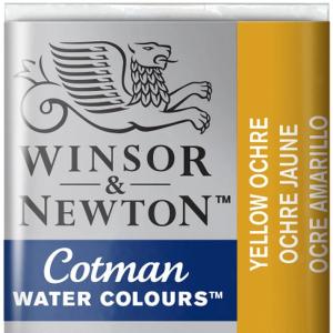 Winsor & Newton Cotman Sulu Boya Yarım Tablet Yellow Ochre 744