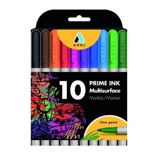 ADEL Prime Ink Multisurface 10'lu Klasik Marker