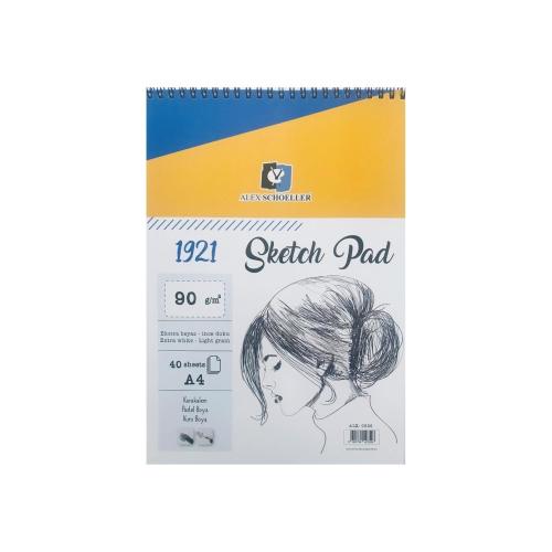 ALEX SPİRALLİ SKETCHPAD A4 90 GR 40.LI ALX-0526