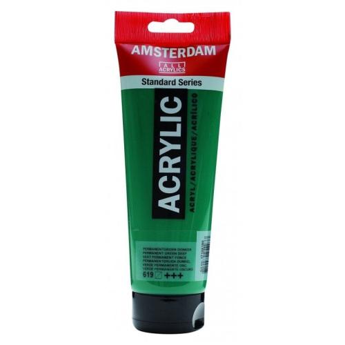 Amsterdam Akrilik Boya 120ML. Permanent Green Deep