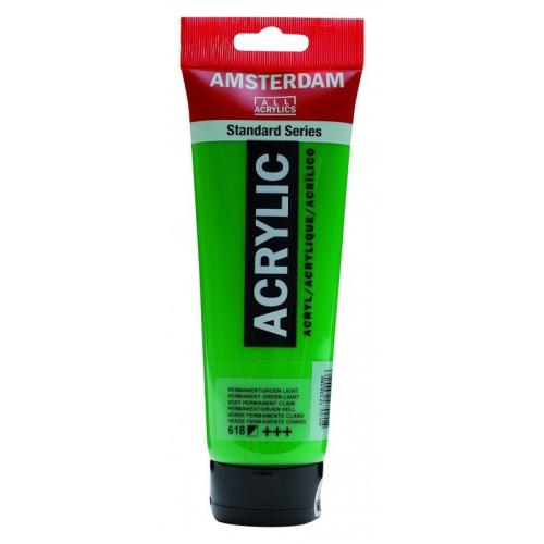 Amsterdam  Akrilik Boya 120ML. Permanent Green  Light