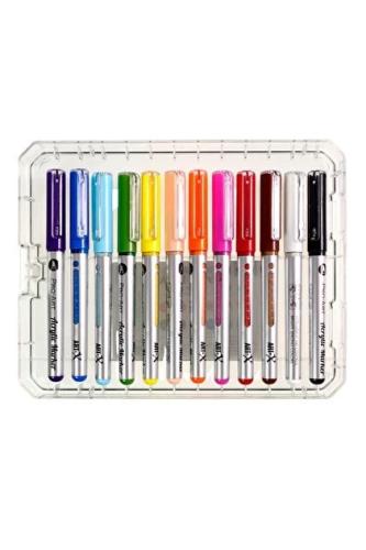 Art-x Pro Art Fırça Uçlu Akrilik Marker 12li Set