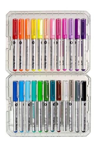 Art-x Pro Art Fırça Uçlu Akrilik Marker 24lü Set