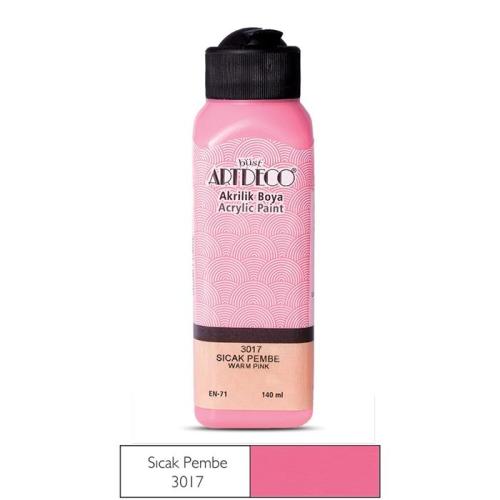 Artdeco Akrilik Boya 140ml Sıcak Pembe 3017