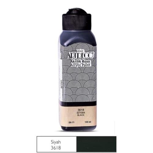 Artdeco Akrilik Boya 140ml Siyah 3618