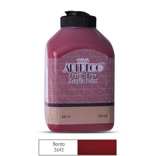 Artdeco Akrilik Boya 500ml Bordo 3643