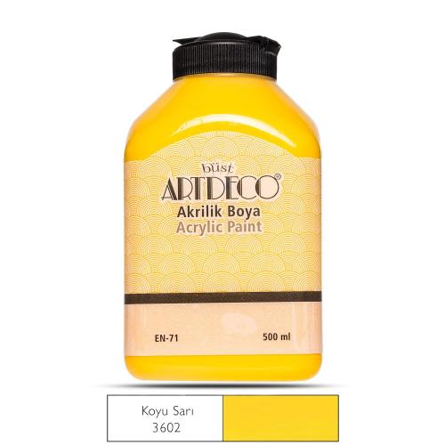 Artdeco Akrilik Boya 500ml Koyu Sarı