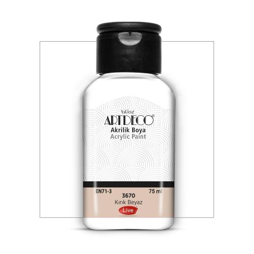 Artdeco Akrilik Boya 75ml Kırık Beyaz 3670