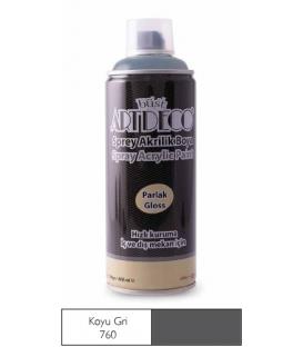 Artdeco Akrilik Sprey Boya 400ml Koyu Gri 760