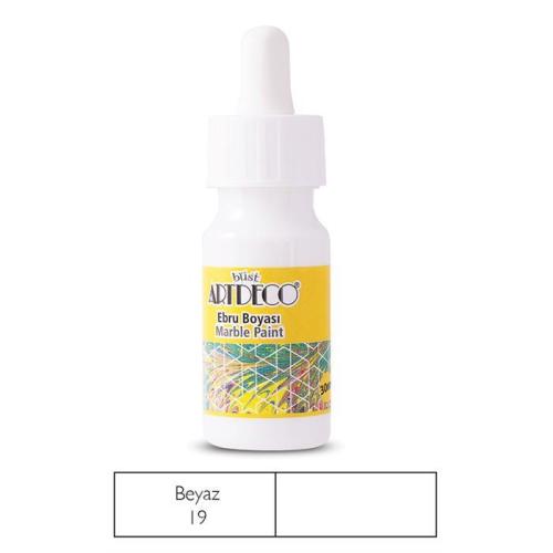 Artdeco Ebru Boyası 30ml Beyaz 19