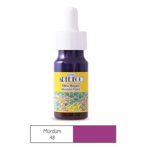 Artdeco Ebru Boyası 30ml Mürdüm 48