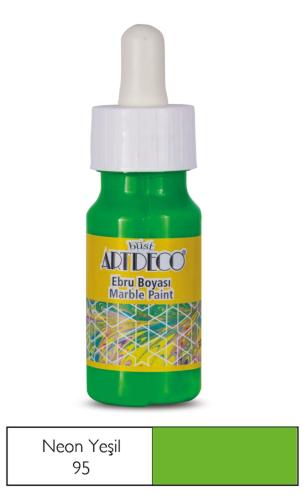 Artdeco Ebru Boyası 30ml Neon Yeşil