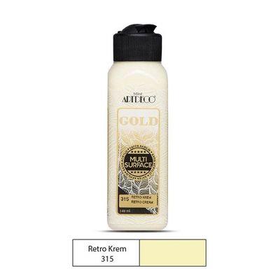 Artdeco Gold Akrilik Boya 140ml Retro Krem 315