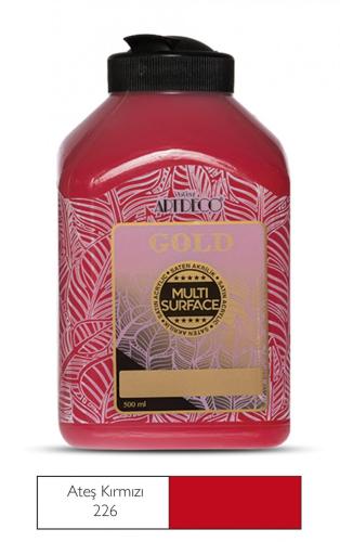 Artdeco Gold Akrilik Boya 500ml Ateş Kırmızı 226