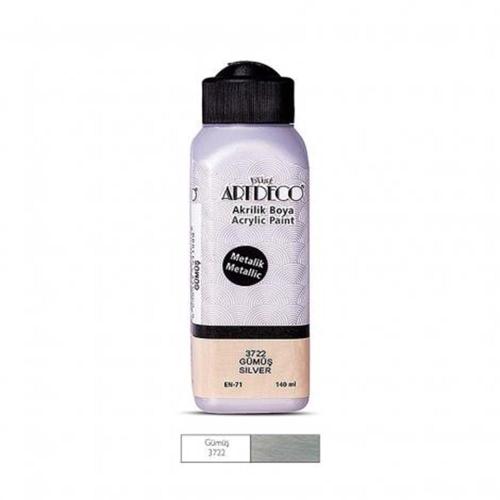 Artdeco Metalik Akrilik Boya 140ml Gümüş 3722