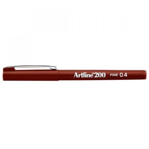 Artline 200 Fine Writing Pen Dark Brown
