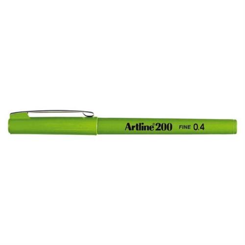 Artline 200 Fine Writing Pen Yellow Green