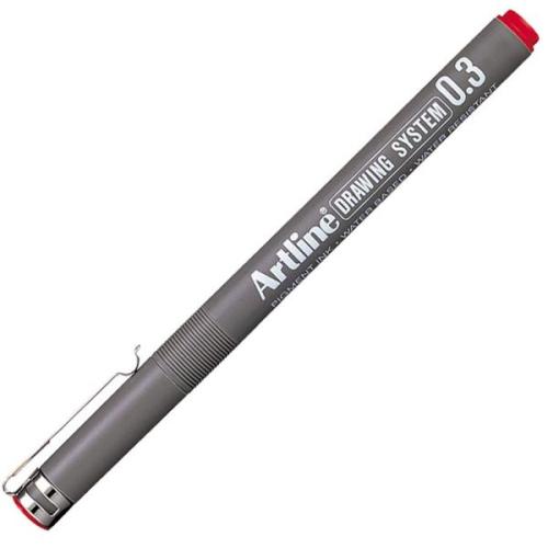 Artline Drawing System Çizim Kalemi 0.3 Kırmızı