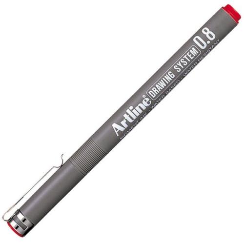 Artline Drawing System Çizim Kalemi 0.8 Kırmızı