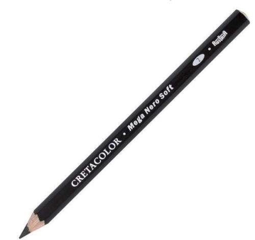 Cretacolor Mega Nero Pencil Soft Yağlı Kömür Kalem 46128
