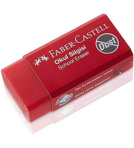 Faber Castell Dust Free Kırmızı Silgi Küçük