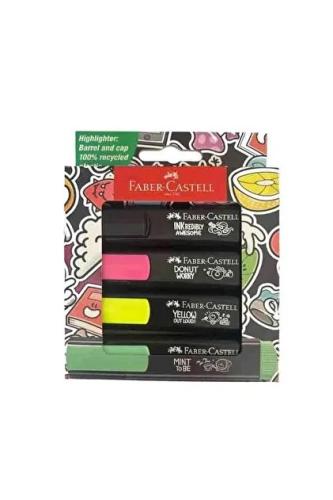 Faber-Castell Fosforlu Kalem Graffiti Textliner 46, 4Lü