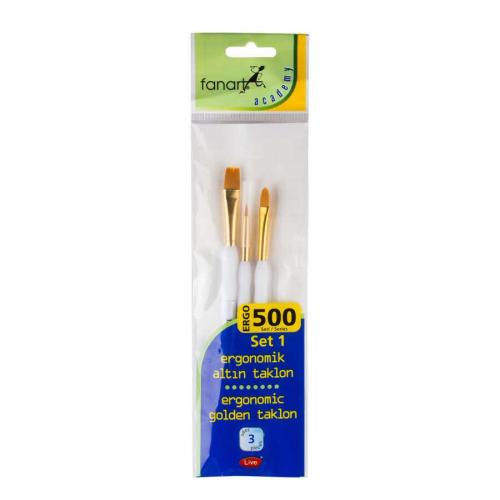 Fanart Academy ERGO 500 Seri Fırça Seti 1 (3lü)
