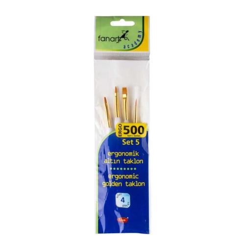 Fanart Academy ERGO 500 Seri Fırça Seti 5 (4lü)