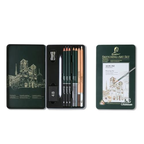 Giorgione 10 Lu Çizim Seti Metal Kutu G-101008