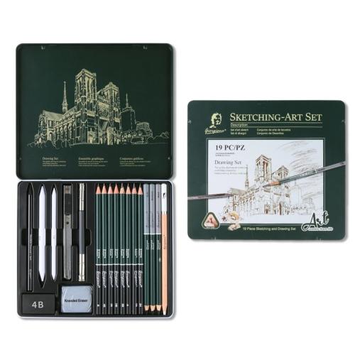 Giorgione 19 Lu Çizim Seti Metal Kutu G-191908