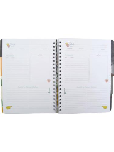 Gıpta Yemek Tarif Defteri Spiralli Sert Kapak 20*28 120YP.