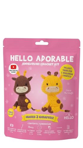 HELLO ADORABLE AMİGURUMİ KİT- GRACIE THE GIRAFFE