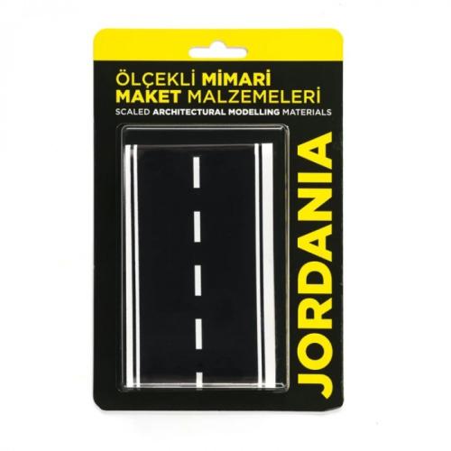 JordaniaAsfalt Yol Yapışkanlı Siyah 1/100 25 CM