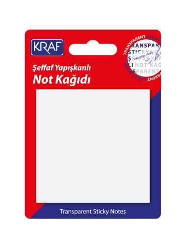 Kraf Yapışkanlı Not Kağıdı 76X76 50 YP ŞEFFAF