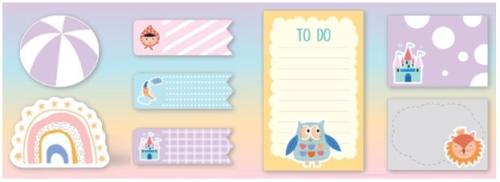 Kraf Yapışkanlı Not Kağıdı Seti Desenli -2215