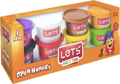 LETS 8 Renk Oyun Hamuru 800 Gr L8348
