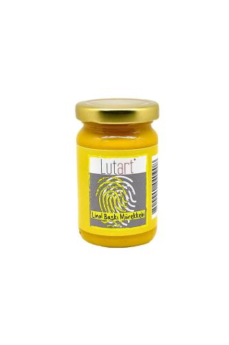 Lutart Linol Baskı Mürekkebi 100ml Sarı