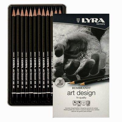 LYRA ART DESIGN 12'li Metal Kutu- Dereceli Kalem Seti