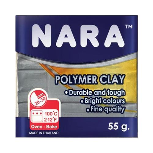 NARA POLYMER CLAY 55gr.METALLIC GREY
