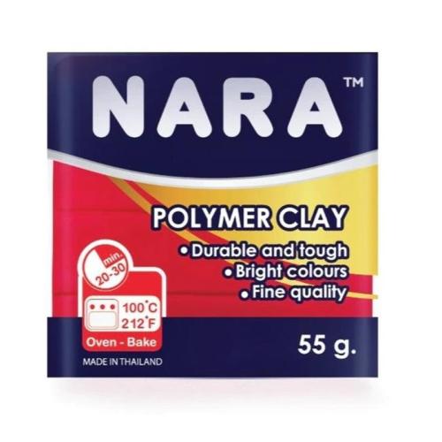 NARA POLYMER CLAY 55gr.PRIMARY RED