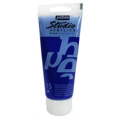 Pebeo AKRİLİK STUDIO BOYALARI 100 ML Dark Ultramarine Blue NO:15