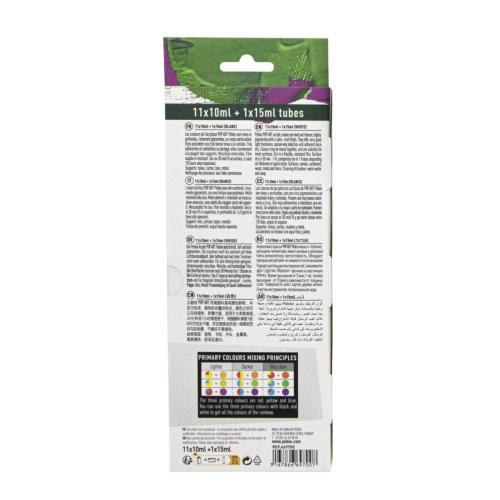 PEBEO POP ART AKRİLİK SET 11 TÜP 10ml+1 TÜP 15ml