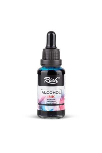 Rich ALCOHOL INK Alkol Bazlı Mürekkep 30 ML TURKUAZ
