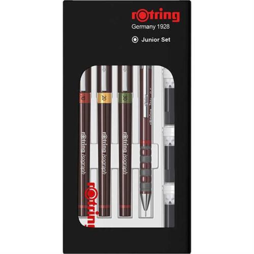 Rotring Isograph Set (0.1-0.2-0.3)+Tikky 0.5