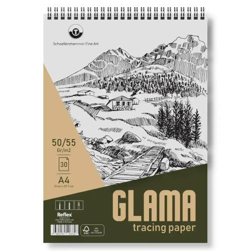 Schoellershammer Glama Tracing Paper Pad Aydınger Eskiz Defteri 55gr A4 30yp