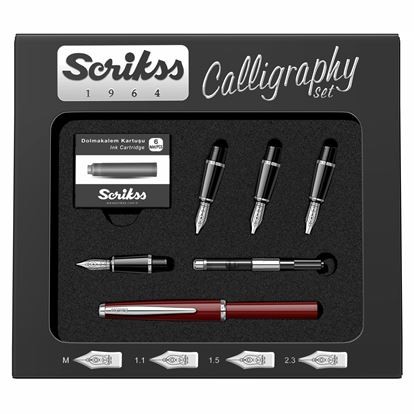 Scrikss Kaligrafi Seti Bordo